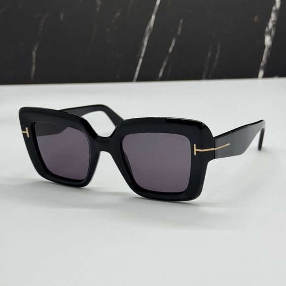NEW TOM FORD ESME TF1157 ECO 01A BLACK WOMEN SUNGLASSES TOM FORD ESME FT1157 01A main image 9